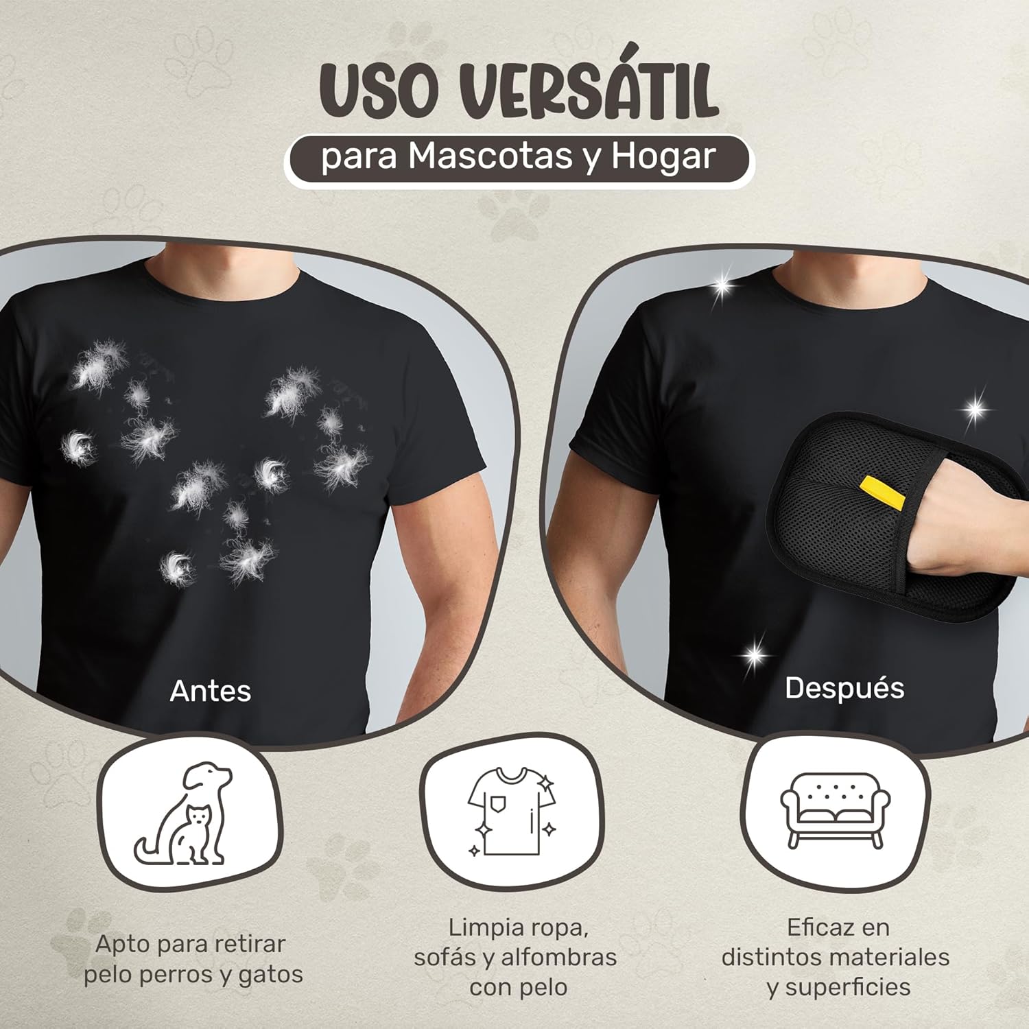 Guante de Limpieza Pelos de Mascotas